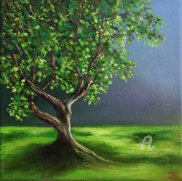 绘画,  7.9x7.9 in 