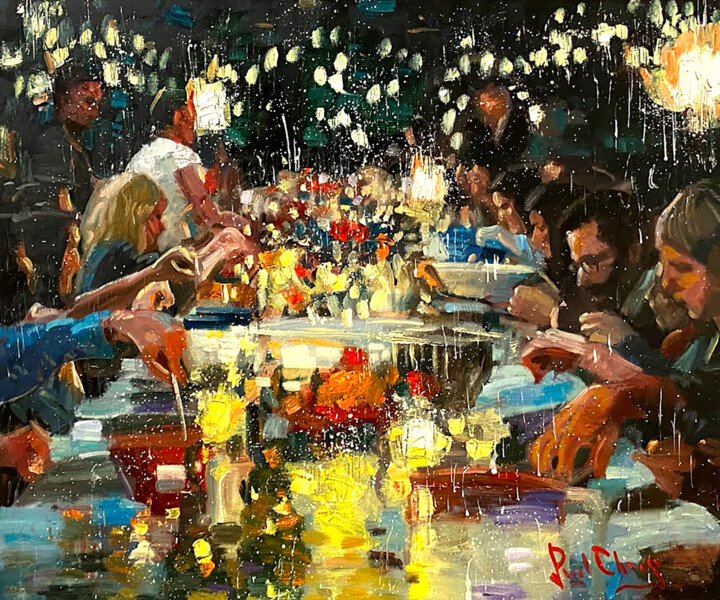 Party Night #20 Painting, 20x24 in
