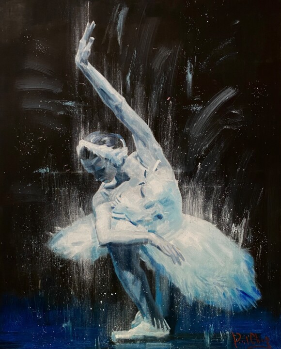 Swan Lake Ballet Dancer No. 113 Pintura, 30x24 in