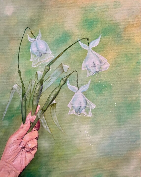 Little Merflowers 绘画, 19.7x15.8 in