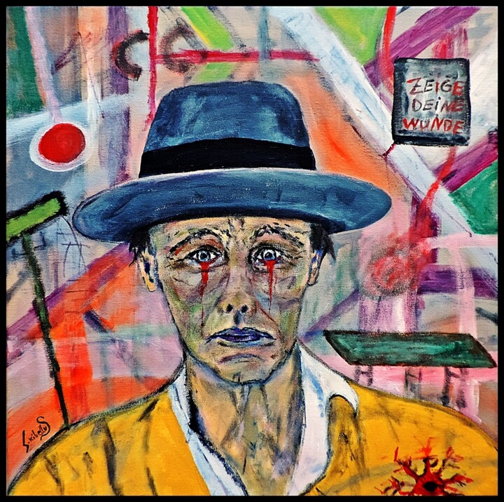 Bildnis Joseph Beuys 绘画, 19.7x19.7 in