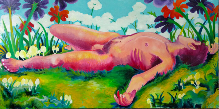 绘画,  26x48 in 