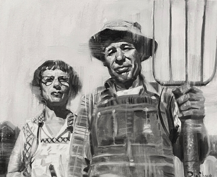 Sketching of Parents Memories 绘画, 20x24 in