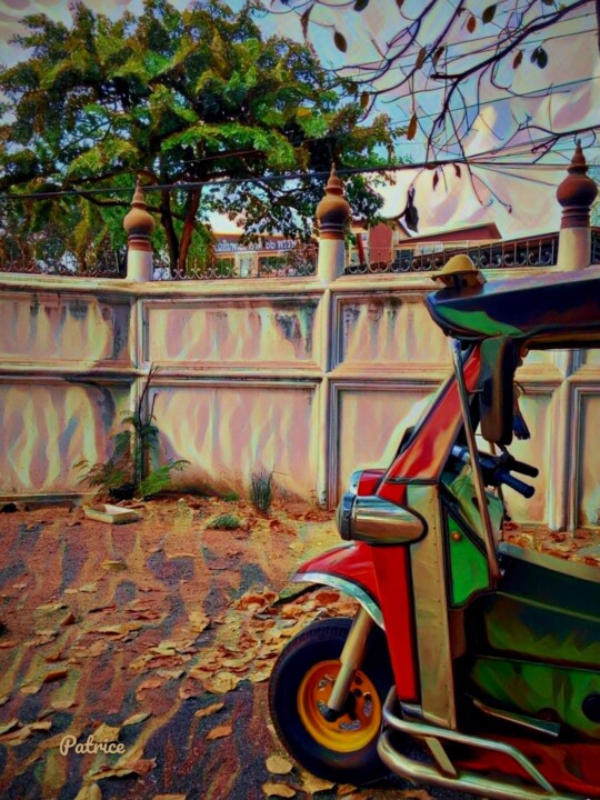 Digital Arts titled "Tuk Tuk "Abstractio…" by Patrick John Bennett (Patrice), Original Artwork, Digital Photography
