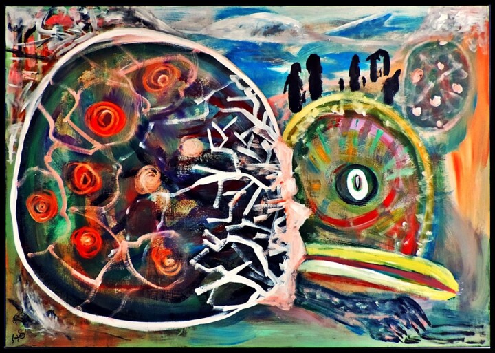 Aller Anfang ist schwer 绘画, 37.4x53.2 in