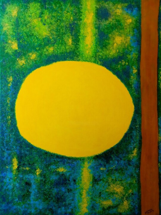 Arbre à Goyave Painting, 31.5x23.6 in