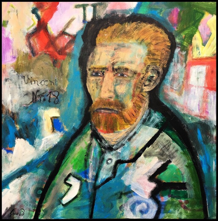 Vincent Nr.18 绘画, 31.5x31.5 in