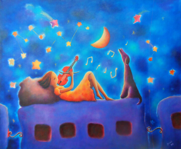 Viaje al corazón 绘画, 19.7x23.6 in