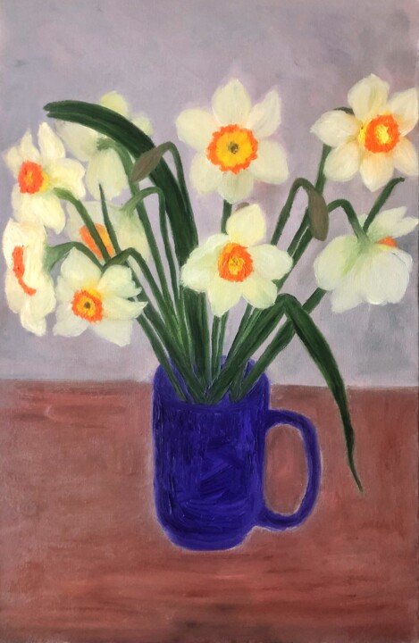 Daffodils 绘画, 23.6x15.8 in