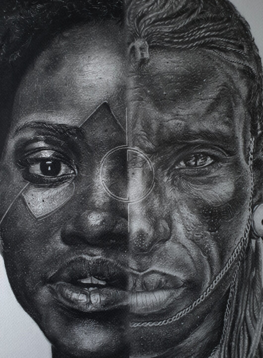 The Combine 绘画, 14.8x10.8 in