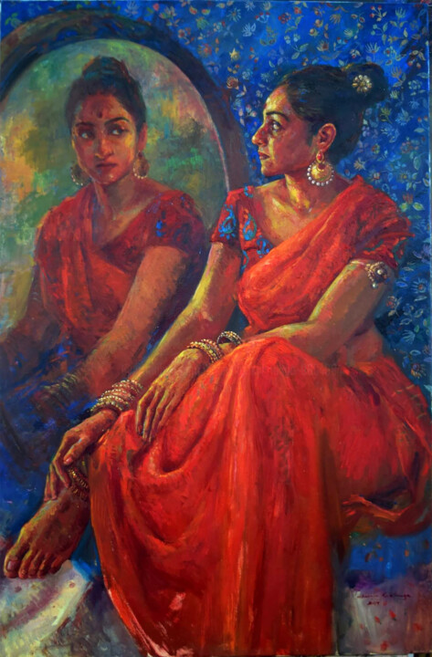 Reflect 绘画, 48x30 in