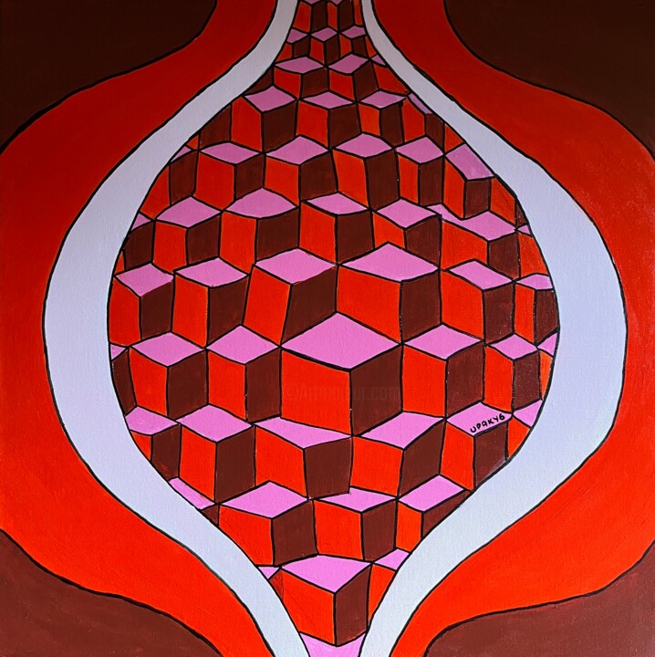 Pomegranate 绘画, 31.5x31.5 in