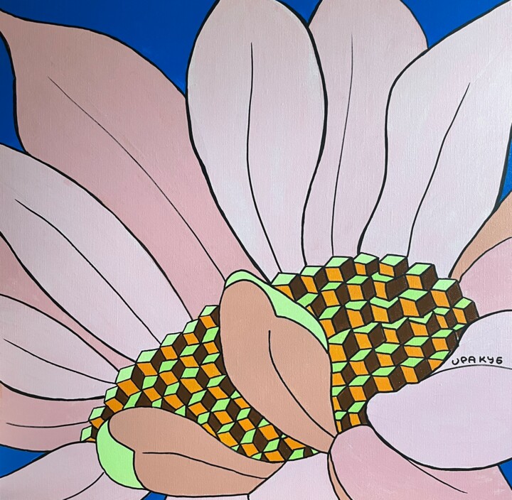 Flower #1 绘画, 31.5x31.5 in