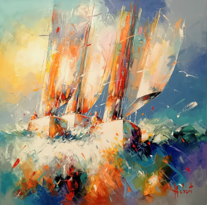 Vogue Painting, 27.6x27.6 in