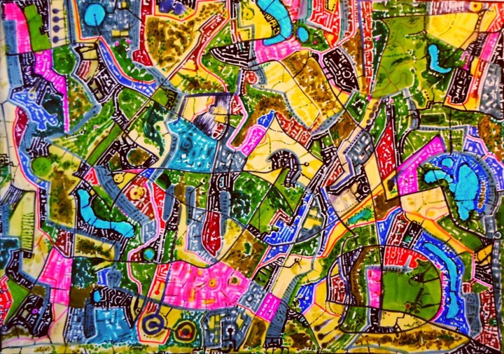 Miltomaps - ticket to the tropics 图画, 8.3x11.8 in