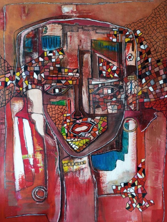 绘画,  45.7x35 in 