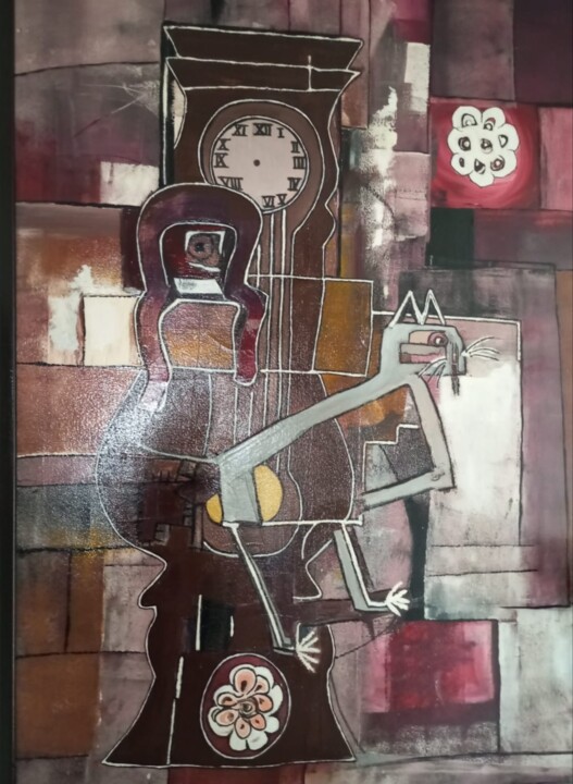L'Attente Pittura, 45,7x31,9 in