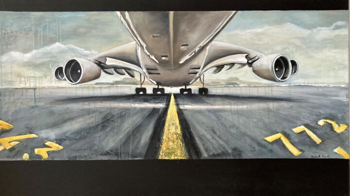 BIG JET 绘画, 31.5x55.1 in