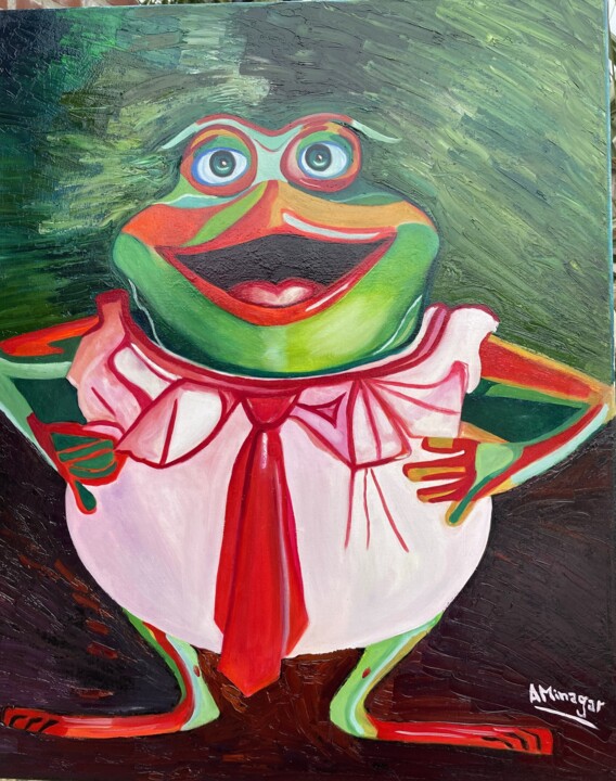 The Dancing Frog 绘画, 30x24 in
