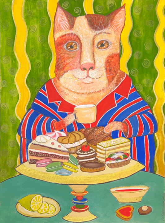 Gourmand 绘画, 15.8x11 in