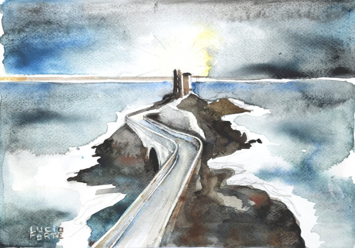 Painting titled "Untitled 52" by Lucio Forte, Original Artwork, Watercolor