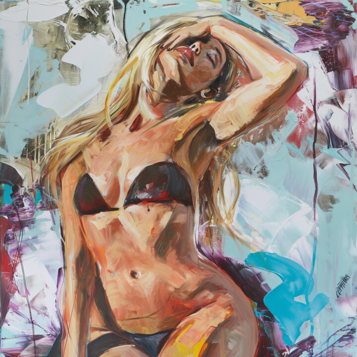 Dancing Shadows 绘画, 36x36 in
