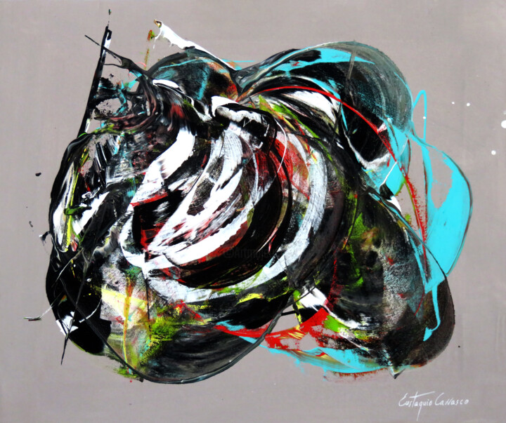 Painting titled "Ostheriks Nebula En…" by Eustaquio Carrasco Carrasco, Original Artwork, Acrylic