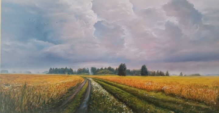 Pittura intitolato "После дождя" da Vitaliy Boreiko, Opera d'arte originale, Olio