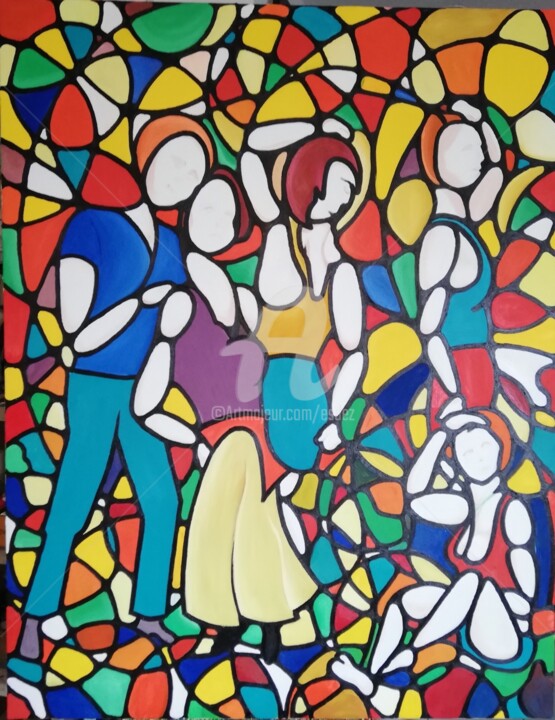 Recherches 绘画, 57.5x44.9 in