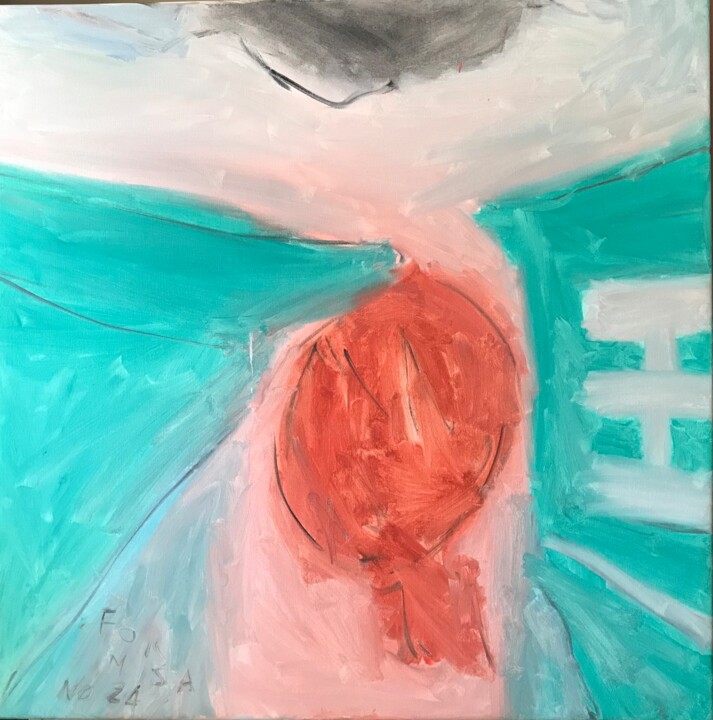 Soccer ball - 22 Schilderij, 35,4x35,4 in