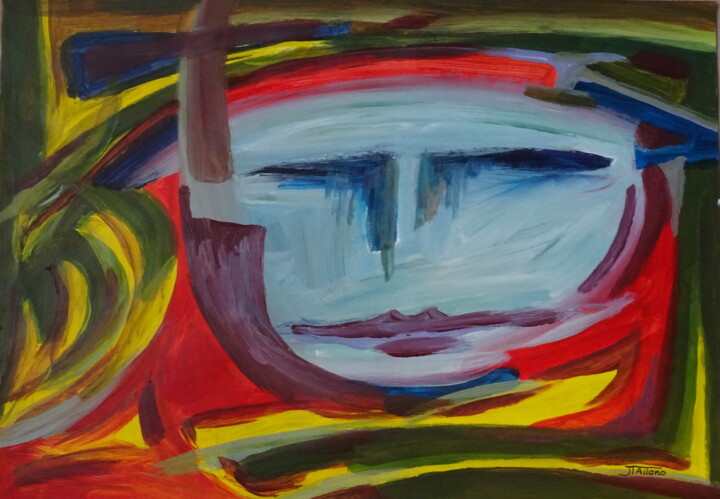 Painting titled "Sang froid" by Jeanpierre Allano, Original Artwork, Acrylic