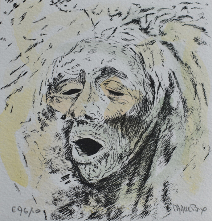 Sérigraphie n° 49 印花与版画, 5.5x5.1 in