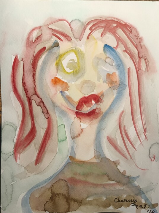 绘画,  9.3x6.9 in 