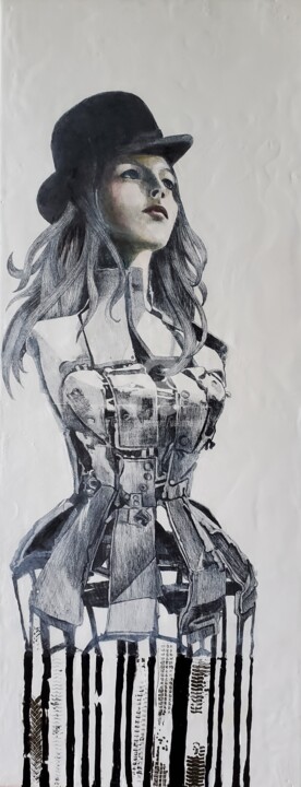 Carcan 绘画, 27.6x11 in