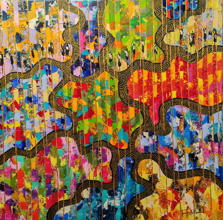 绘画,  39.4x39.4 in 