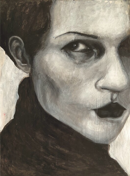 Peinture intitulée "Contempt" par Anubha Agrawal, Œuvre d'art originale, Acrylique
