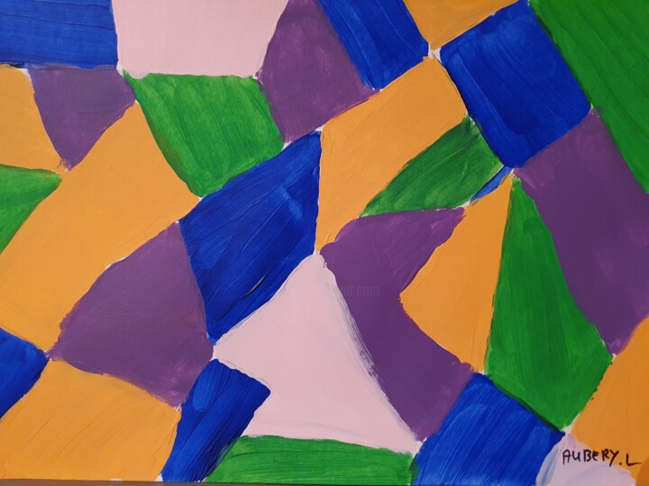 Painting titled "essence subtile" by Laurie Aubéry, Original Artwork, Acrylic