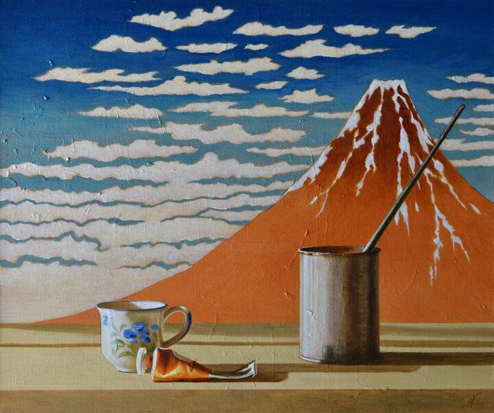 绘画 标题为“Clay” 由Davide Nunziante, 原创艺术品, 油 安装在木质担架架上