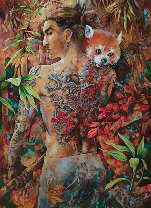 绘画,  27.6x19.7 in 