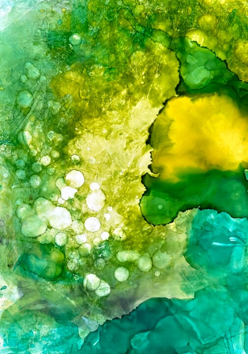 Immerse yourself in the green 2 绘画, 11.8x7.9 in