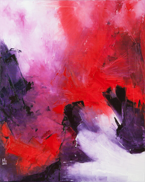 rosarotviolett 绘画, 39.4x31.5 in