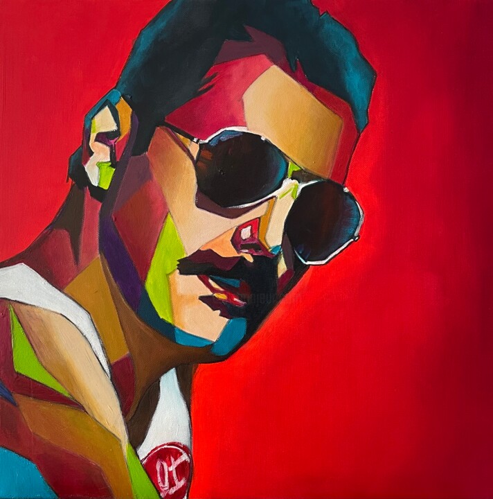 FREDDIE Schilderij, 19,7x19,7 in