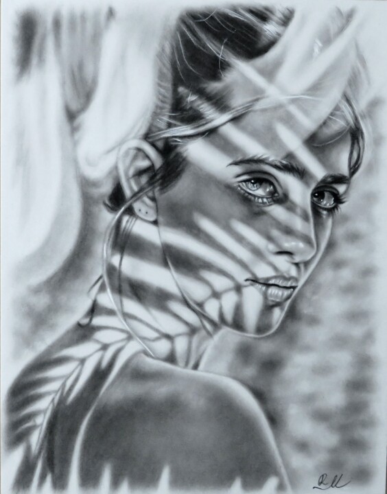 "Le ombre sul viso" 绘画, 14x11.8 in