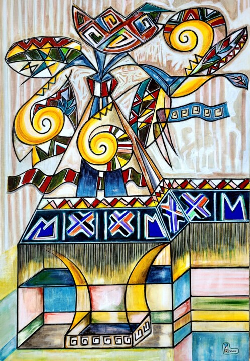 绘画,  51.2x37.8 in 
