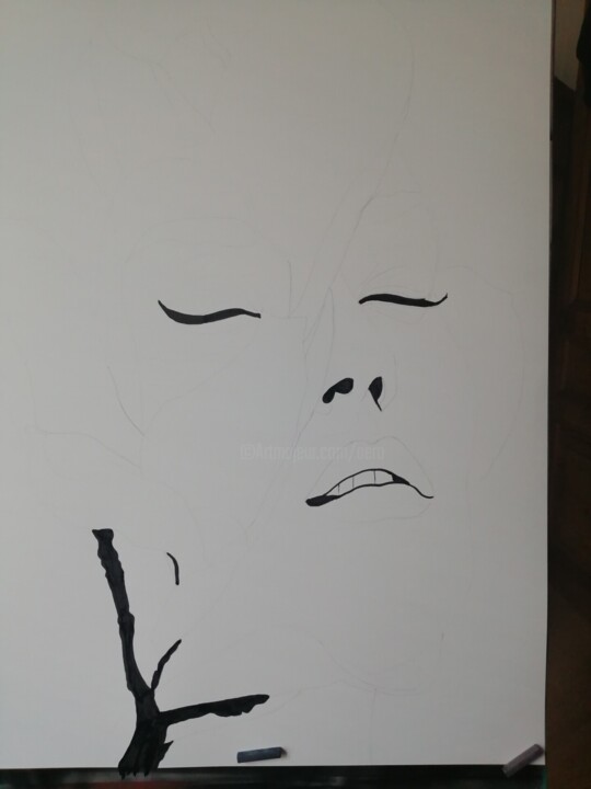 Steps of the making of the work