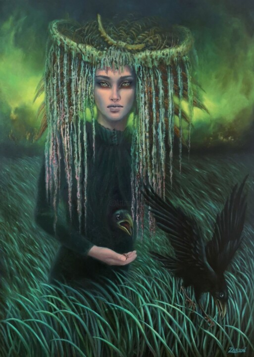 The feeder of fear 绘画, 43.3x31.5 in