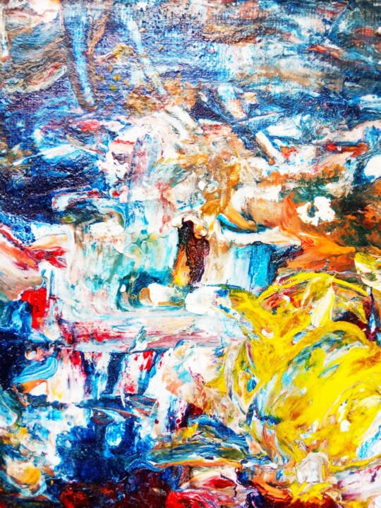 Red Fox and White Cats 绘画, 19.7x15.8 in