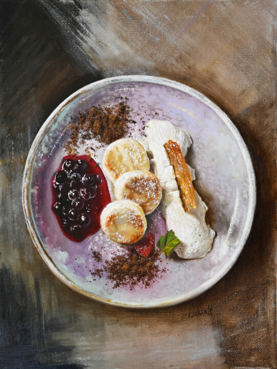 Curd Fritters 绘画, 15.8x11.8 in