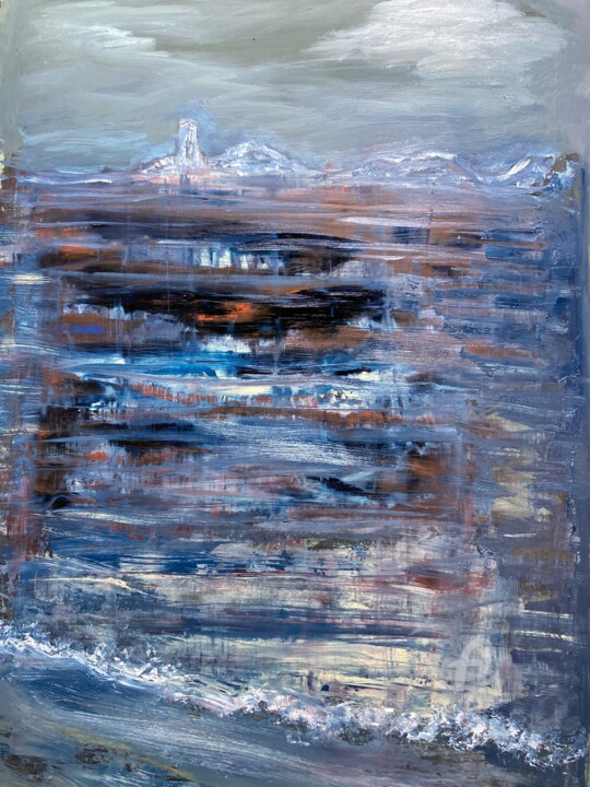 The Shoreline 绘画, 18x14 in