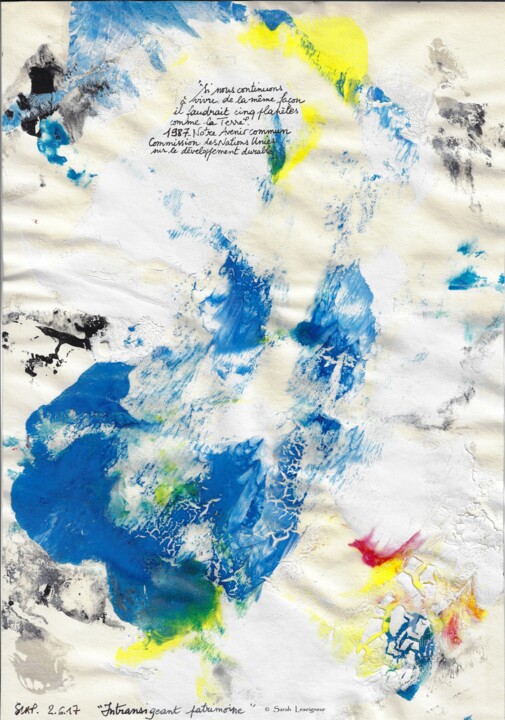 (1987) Intransigeant patrimoine 绘画, 11.8x8.3 in